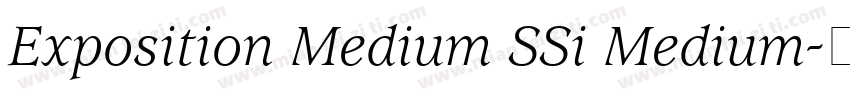 Exposition Medium SSi Medium字体转换